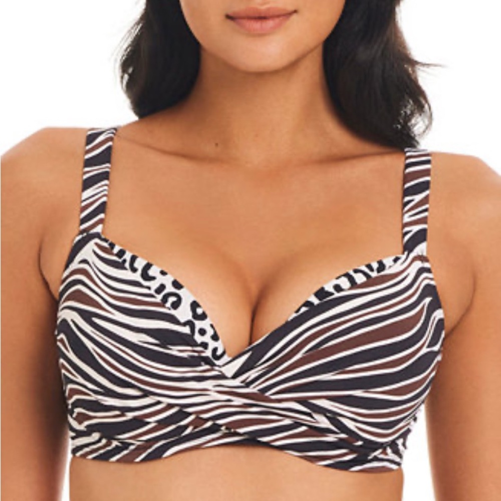 Bleu Rod Beattie Striped Bikini Top